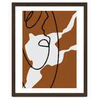 Abstract Brown and Black Lines