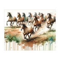 Galloping Horse Herd (Print Only)