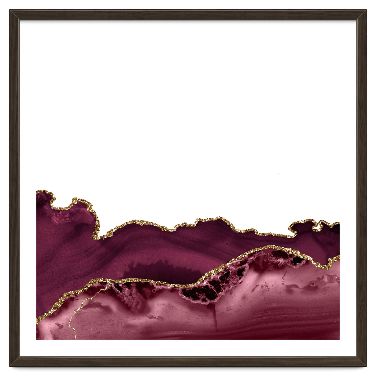 Burgundy & Gold Agate Texture 30