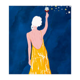 Pour Me Some Magic, Moon Stars Night Sky, Bohemian Woman Positivity Hope Miracle, Wine Holidays New Years Eclectic Gifts (Print Only) thumbnail