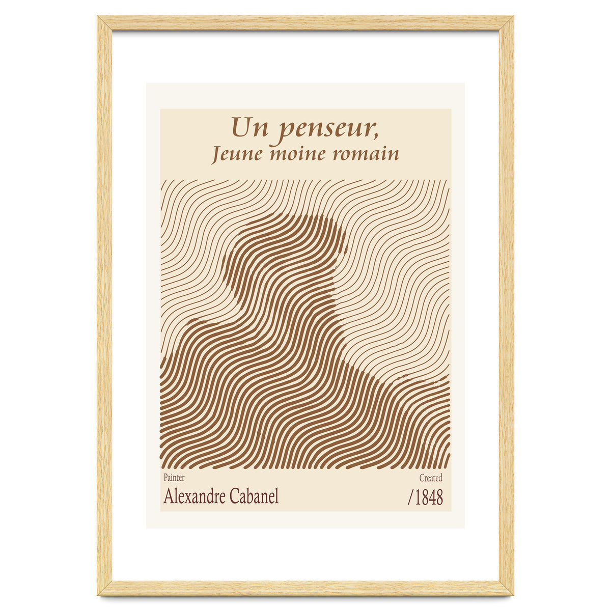 Un Penseur, Jeune Moine Romain – Alexandre Cabanel (1848)