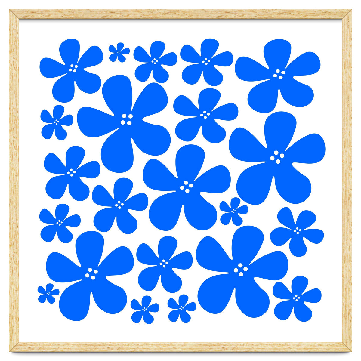 Blue Flowers Pattern