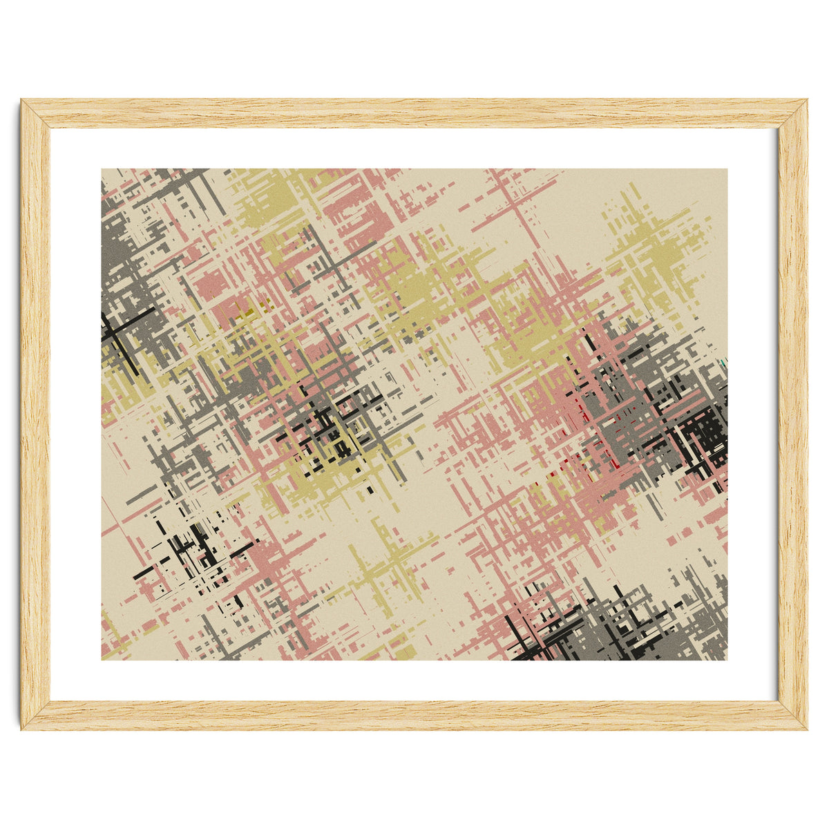 Geometric Cross Patterns Muted