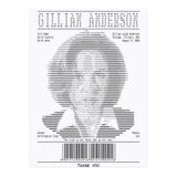 Receipt Art Gillian Anderson (Print Only) thumbnail