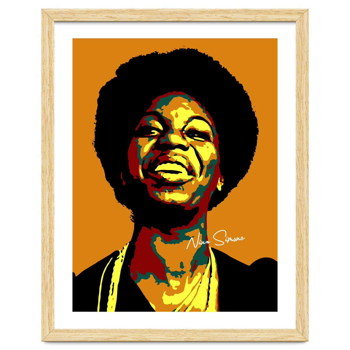 Nina Simone Music Legend in Pop Art