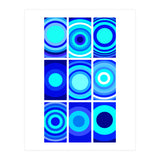 Circles & Rectangles Alt Blue 3 X 3: 2 (Print Only) thumbnail