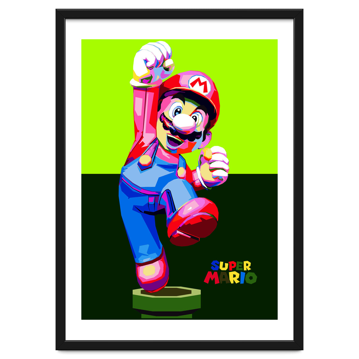 Super Mario Cartoon Character Pop Art