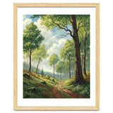 Vibrant Summer Forest Landscape Painting thumbnail