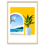 A Peek Ahead, Travel Ocean Beach Sea Tropical, Architecture Arch Boat Summer, Bougainvillea Eclectic Bohemian thumbnail