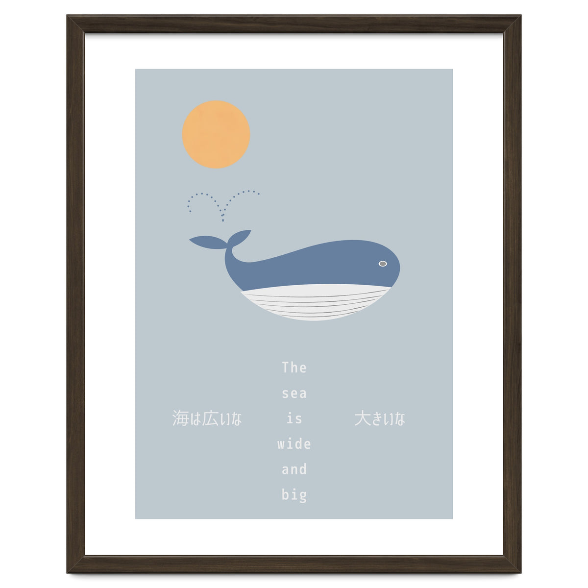 The whale in theocean