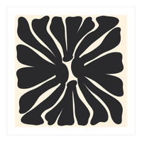 Abstract Monochrome Flower 2 (Print Only)