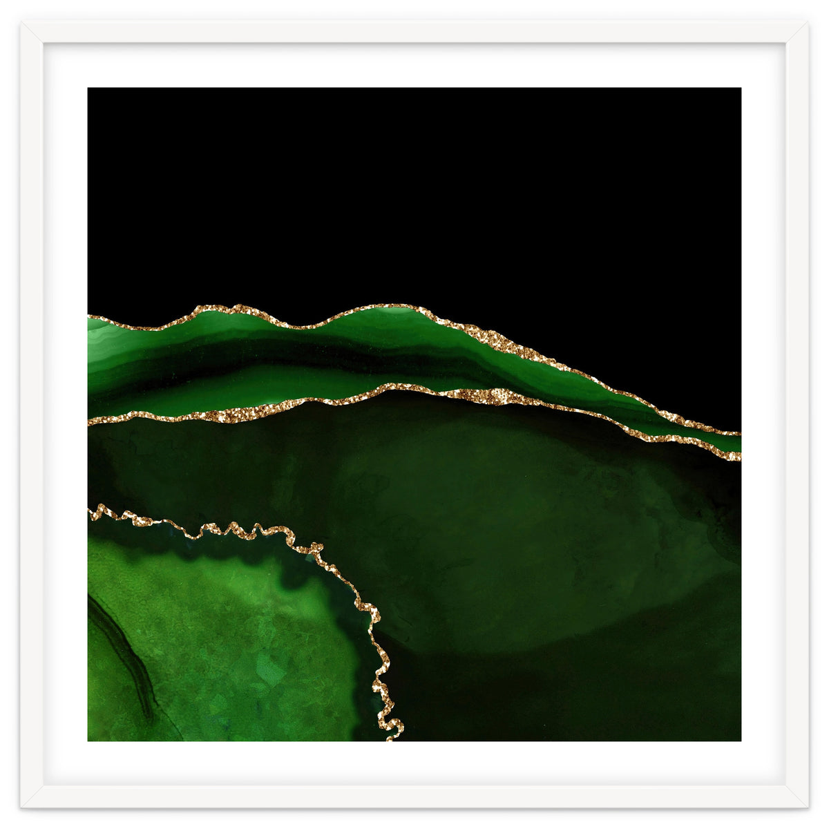 Green & Gold Agate Texture 05