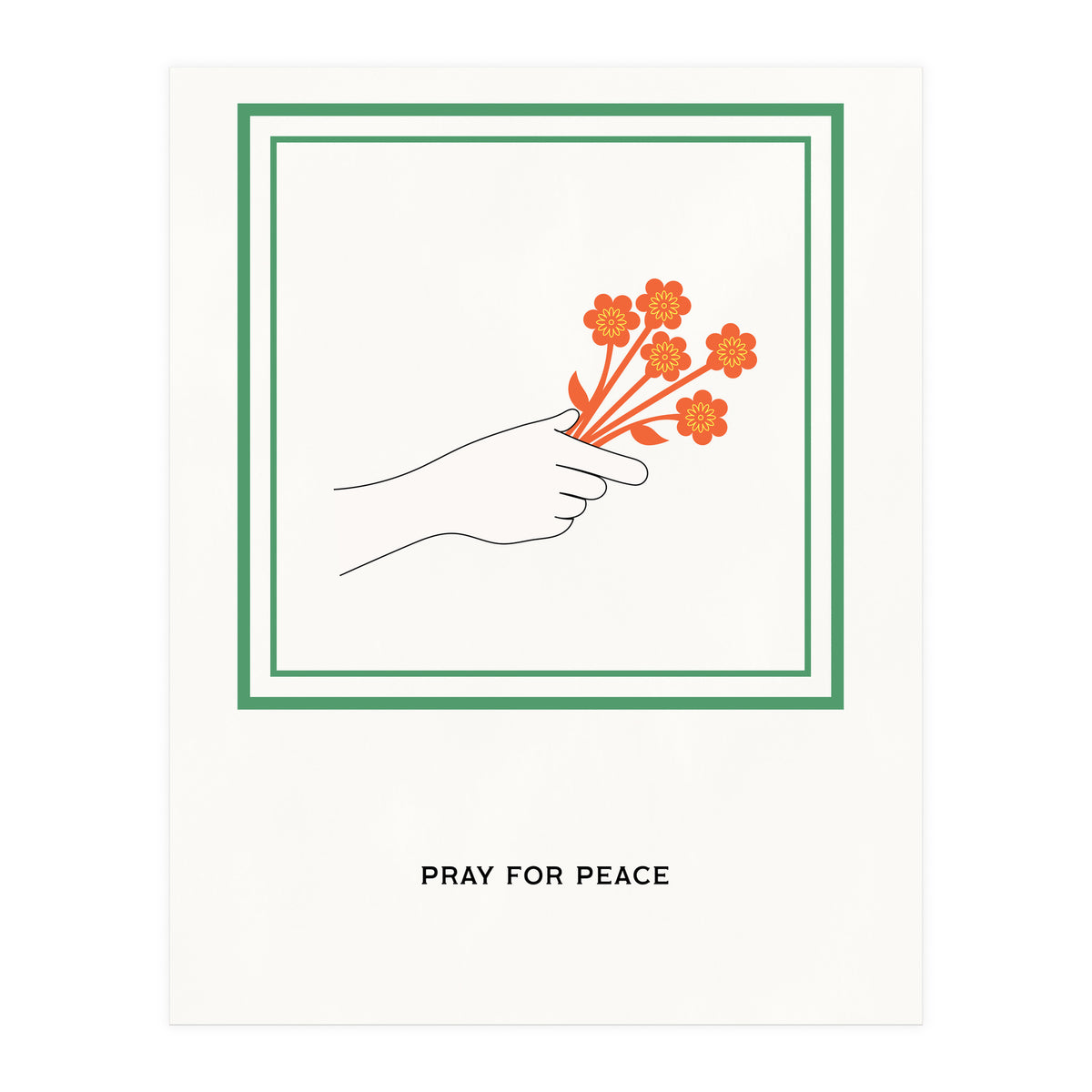 PRAY FOR PEACE - Botanical life (Print Only)