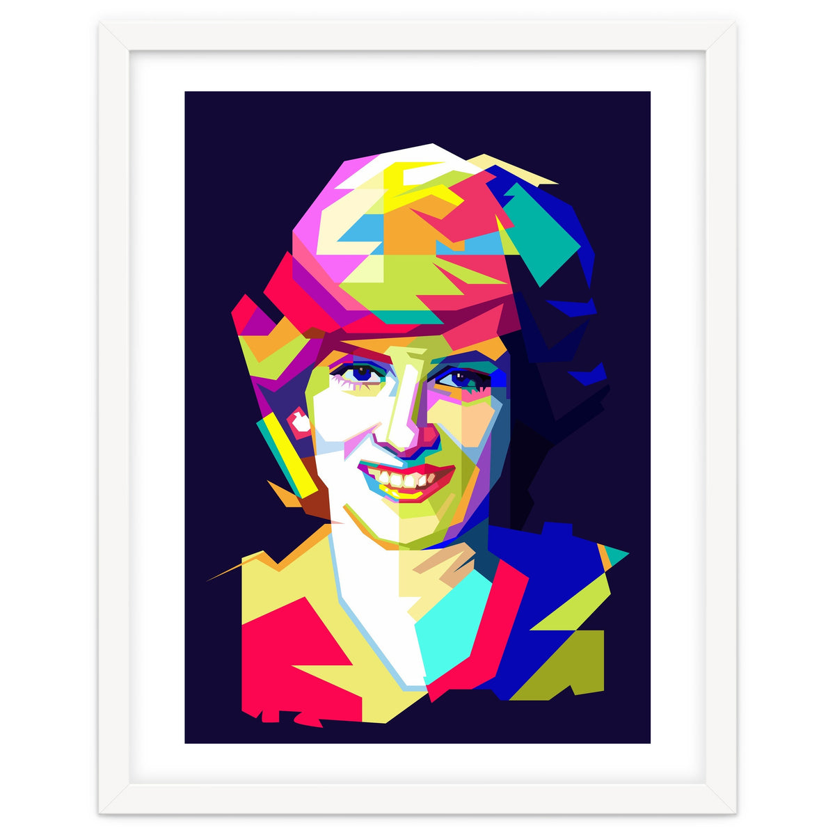Lady Diana Princes Of Wales Pop Art WPAP