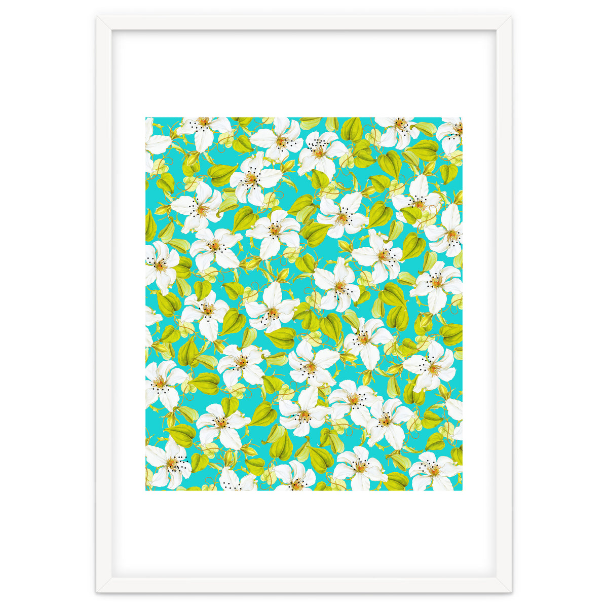 White Floral #society6 #decor #pattern