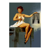 Pin Up Sexy Girl At The Doctor (Print Only) thumbnail