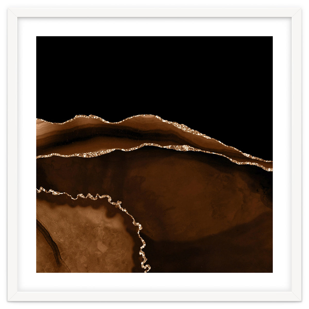 Brown & Gold Agate Texture 05