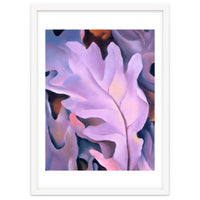 Georgia O’Keeffe – Purple Leaves (1922) | Elegant Botanical Modernist Composition in Rich Violet Tones