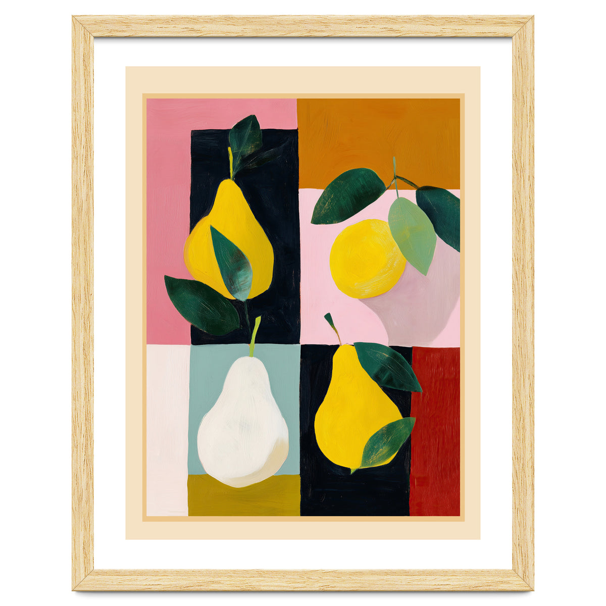 Modern Pears Still Life I