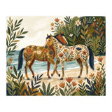 Horses In Blooming Paradise (Print Only) thumbnail