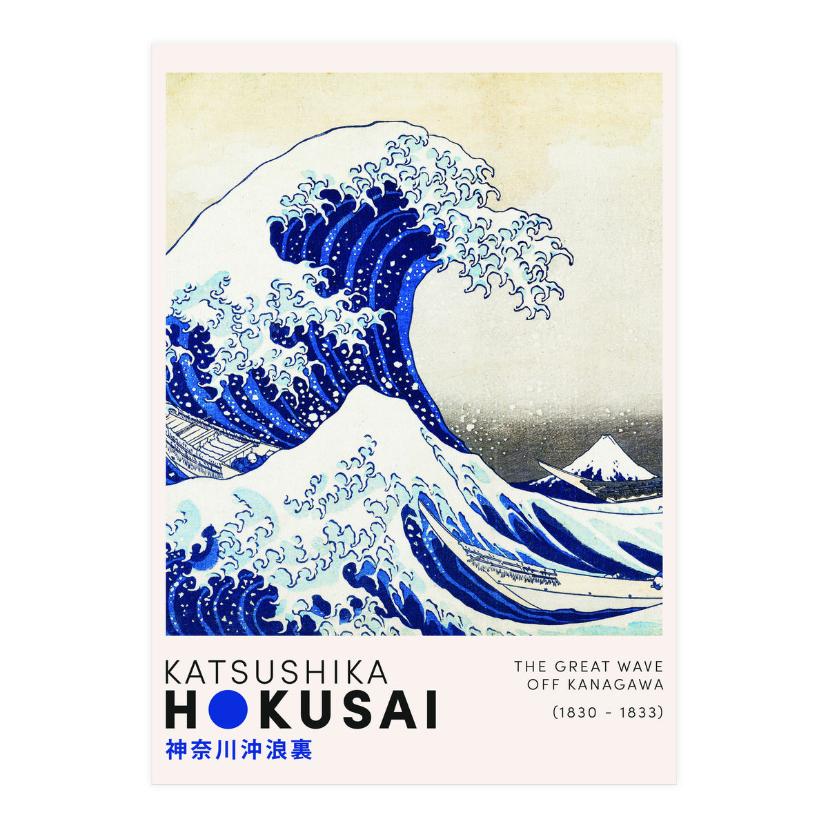 Katsushika Hokusai - The Great Wave (Print Only)
