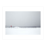 Fence in the winter seascape (Print Only) thumbnail