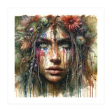 Wild Bloom Druid Woman Portrait (Print Only) thumbnail