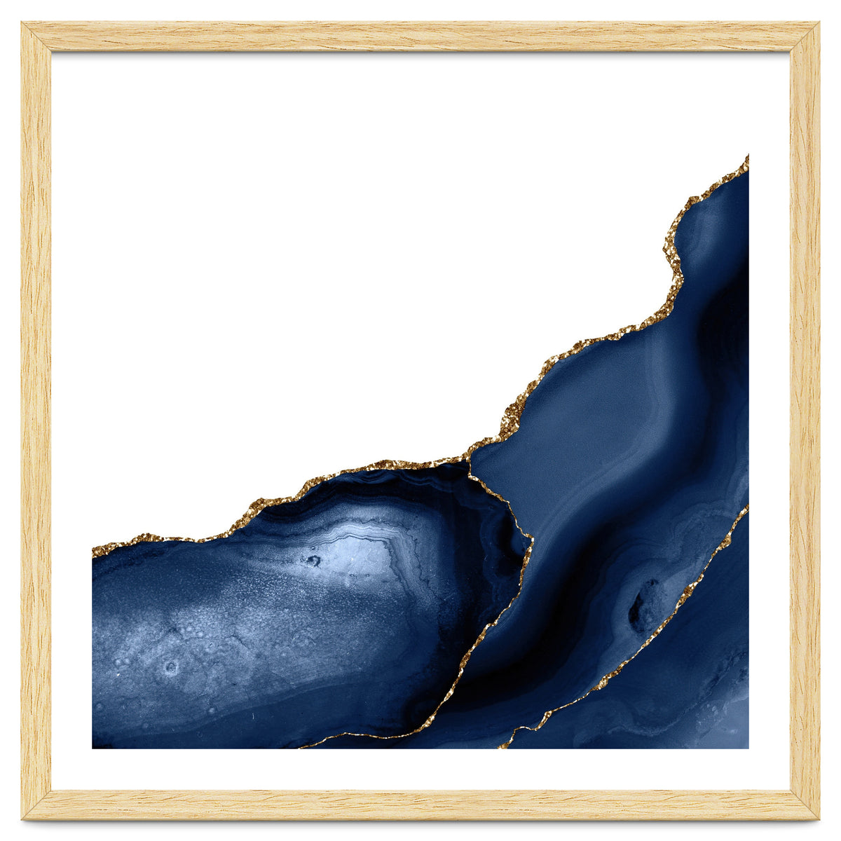 Navy & Gold Agate Texture 22