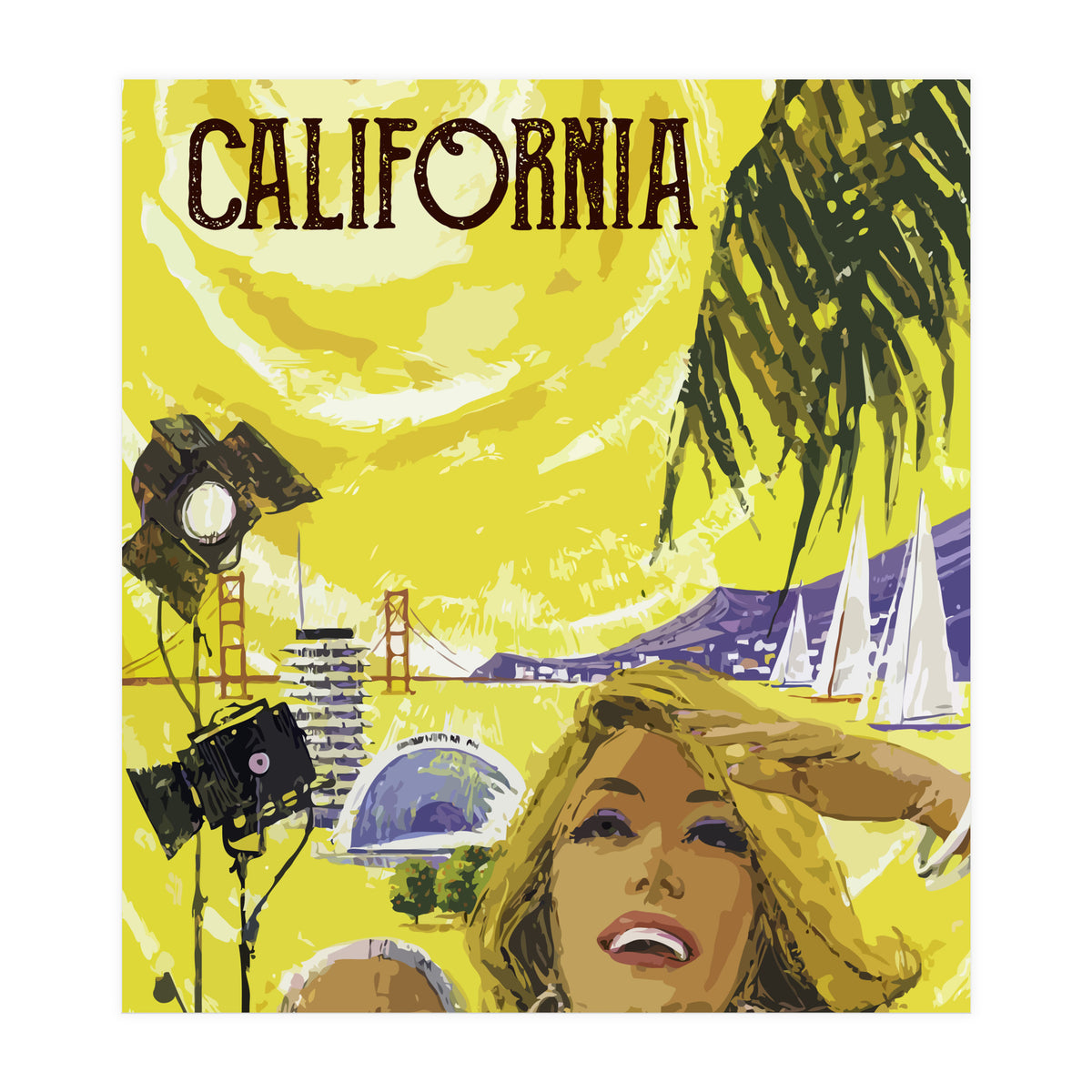 Sunny California (Print Only)