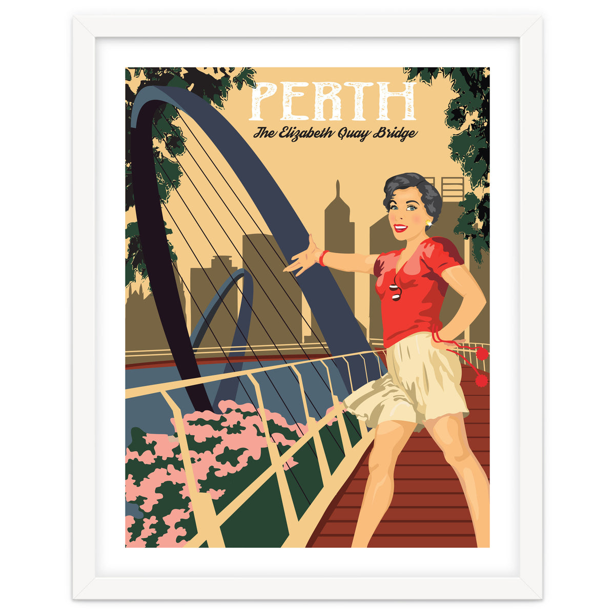 Perth, The Elizabeth Quay Bridge, Australia