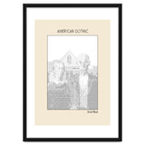 American Gothic – Grant Wood (ascii Art) thumbnail