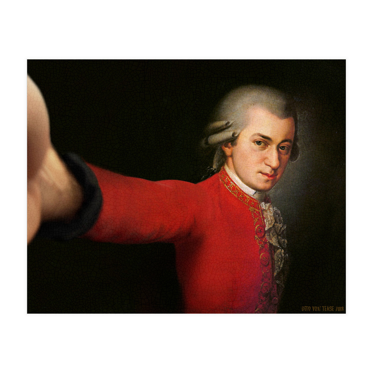 Wolfgang Amadeus Mozart - Selfie (Print Only)
