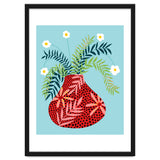 Sunny Side Up Flower Pot, Floral Odd Quirky Imperfect Whimsical Unique, Eclectic Bohemian Strange Polka Dots Maximalist thumbnail