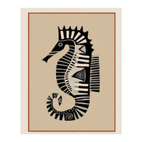 Striped Seahorse II (Print Only)