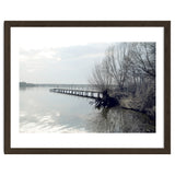 Sunny day pier in the lake thumbnail
