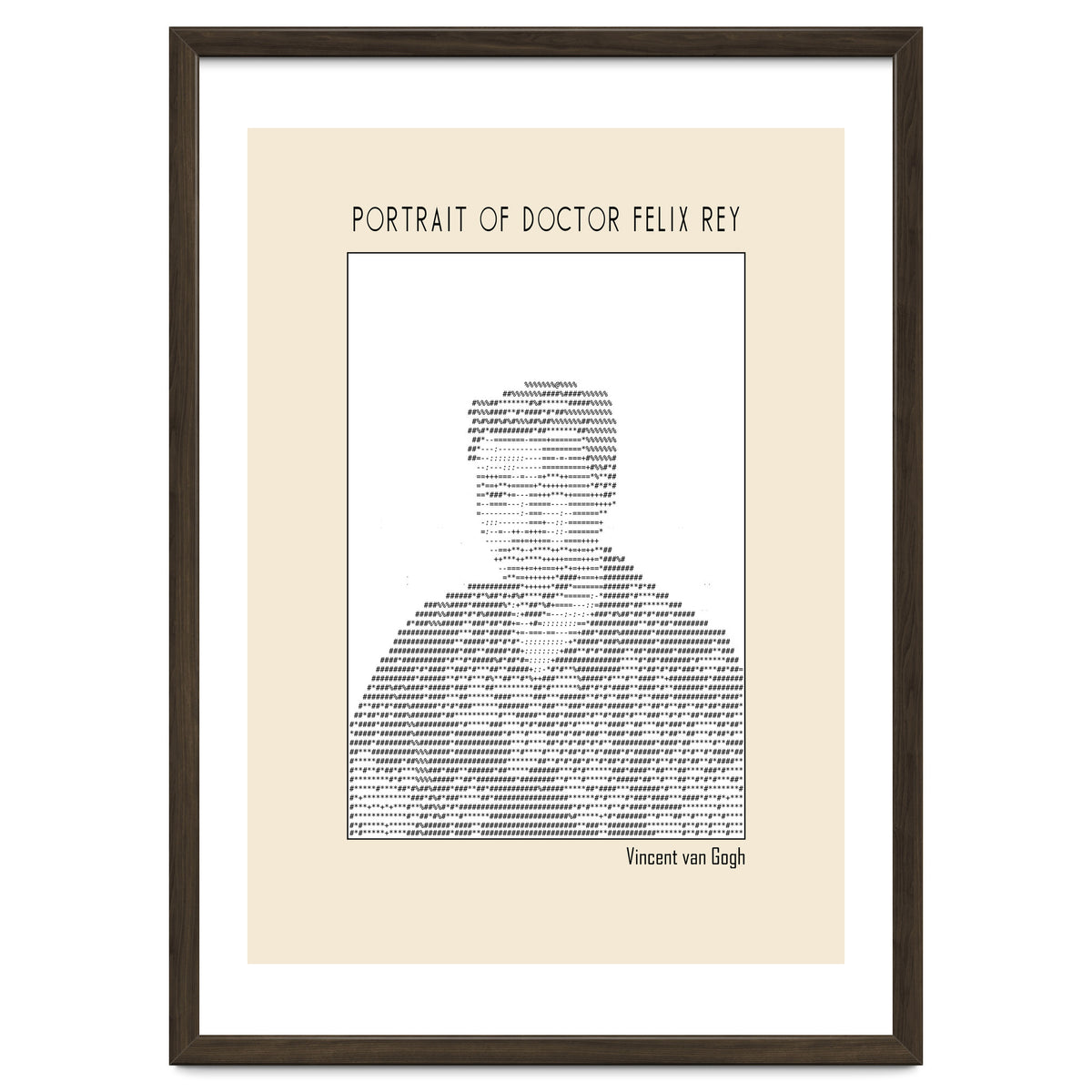 Portrait Of Doctor Felix Rey (ascii Art)