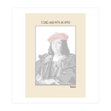 Young Man with an Apple (1505) – Raphael (ascii art)  (Print Only) thumbnail