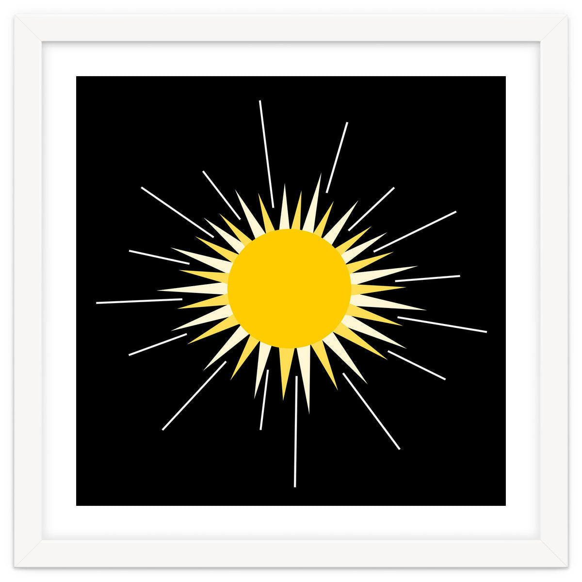 Yellow Bright Radiant Shinning Sun