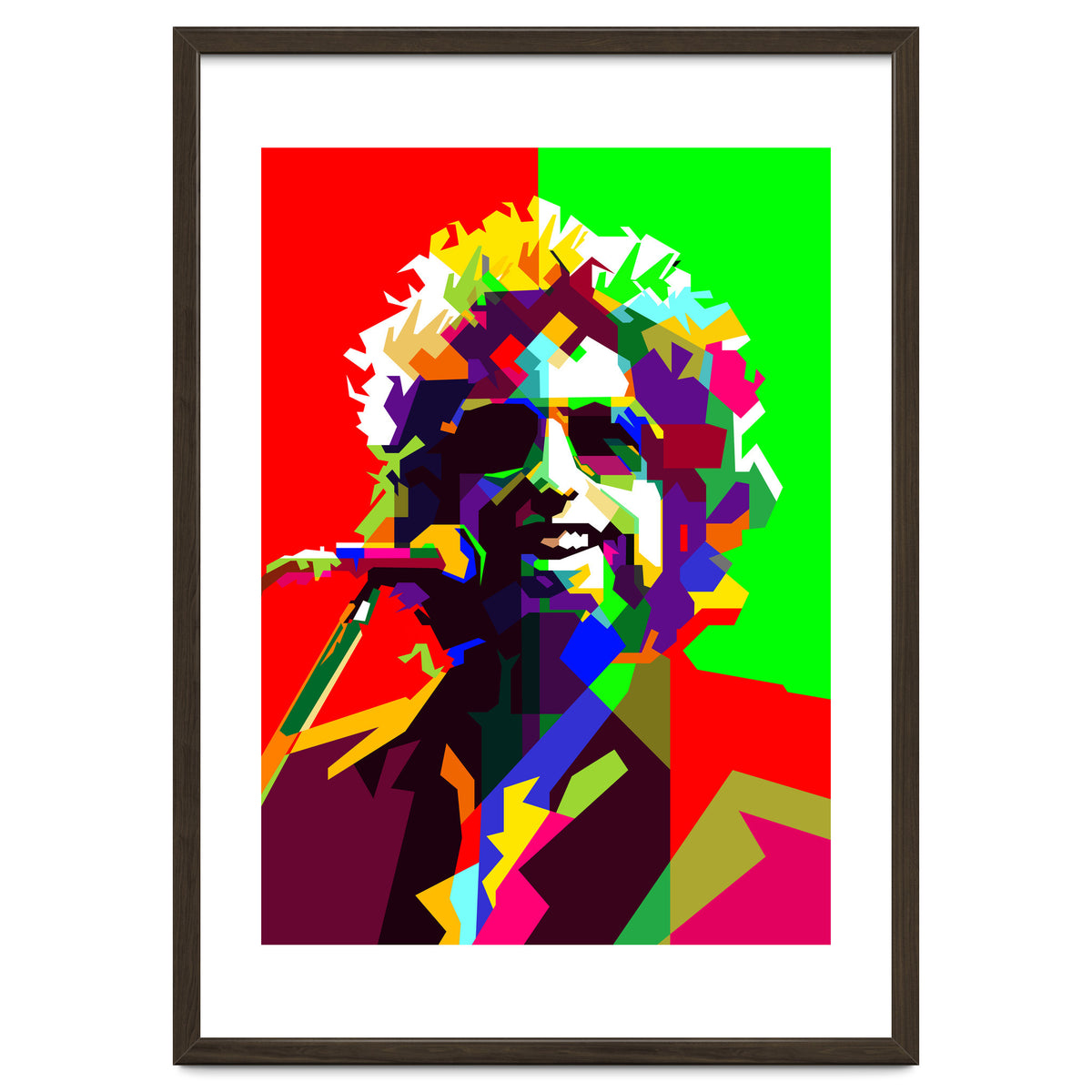 Bob Dylan Country Folk Singer Pop Art WPAP