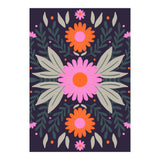Pink And Orange Flowers (Print Only) thumbnail
