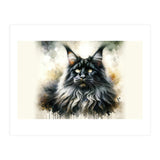 Majestic Long Haired Cat Portrait (Print Only) thumbnail