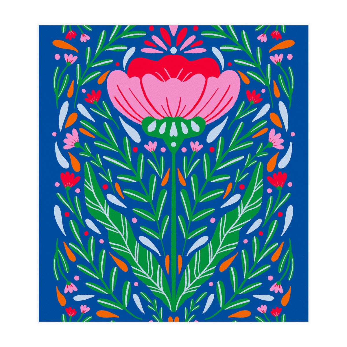 Bold Symmetrical Floral  (Print Only)