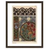 Cyclamen persicum motif in patterns for lace, wallpaper and fabric. thumbnail