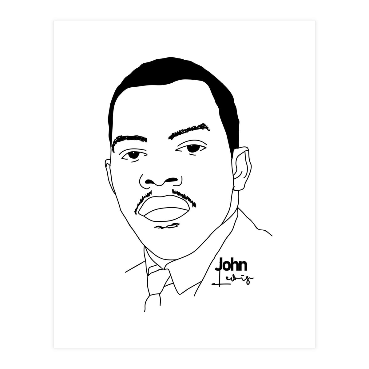 John Lewis Civil Rights Activist (Print Only)