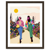 Besties, Best Friends Friendship Fashion, Girl Power Empower Bohemian Travel Companion Soulmates Gift thumbnail