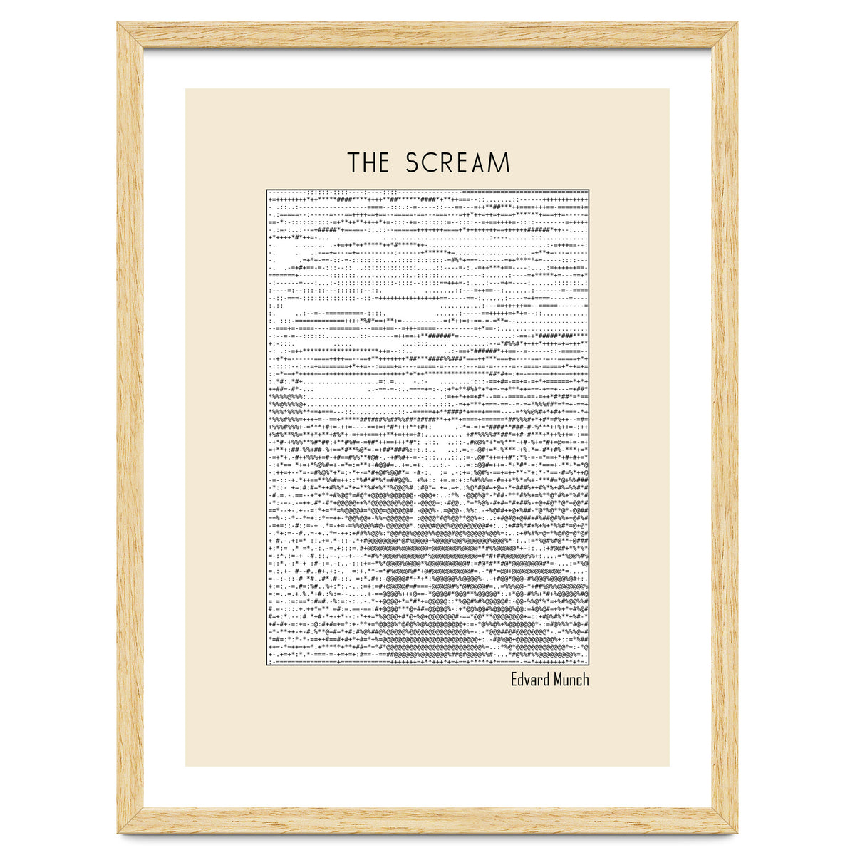 The Scream – Edvard Munch (ascii art)