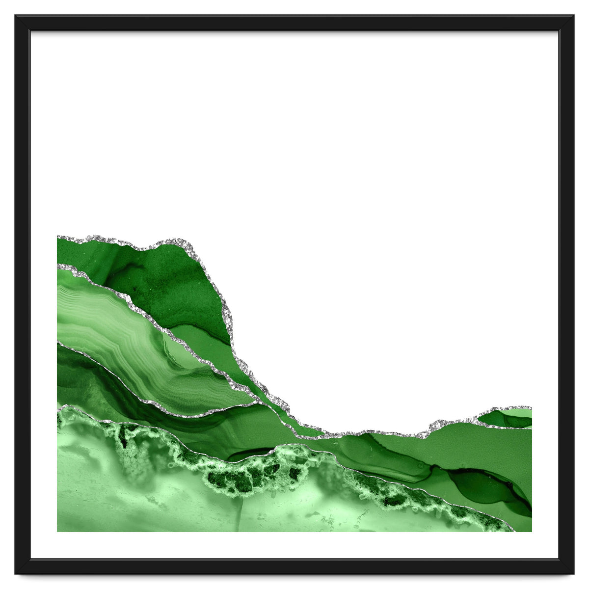 Green & Silver Agate Texture 05