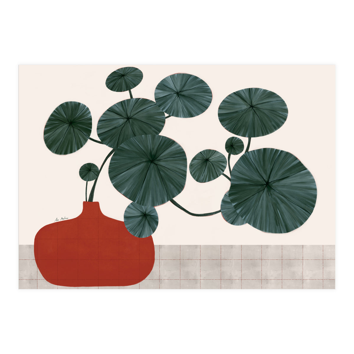 Stephonia Erecta plant (Print Only)