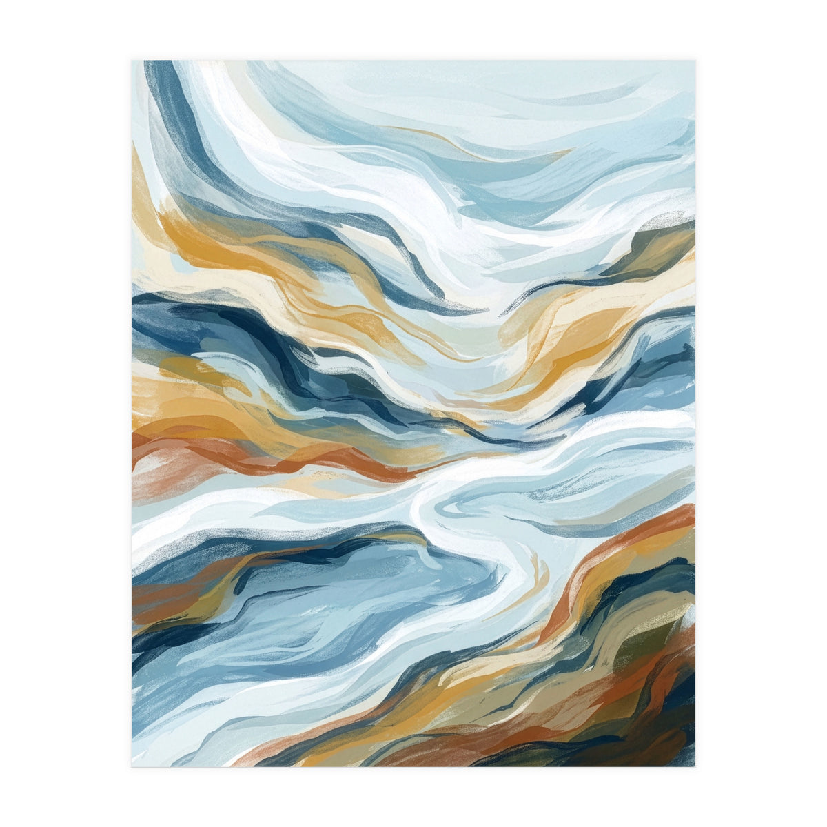 Flowing Earth Tones (Print Only)