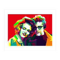 Marilyn Monroe And James Dean Pop Art WPAP (Print Only)